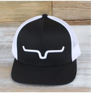 Kimes Ranch Cap Weekly Trucker Mid Profile Black/White - Image 2