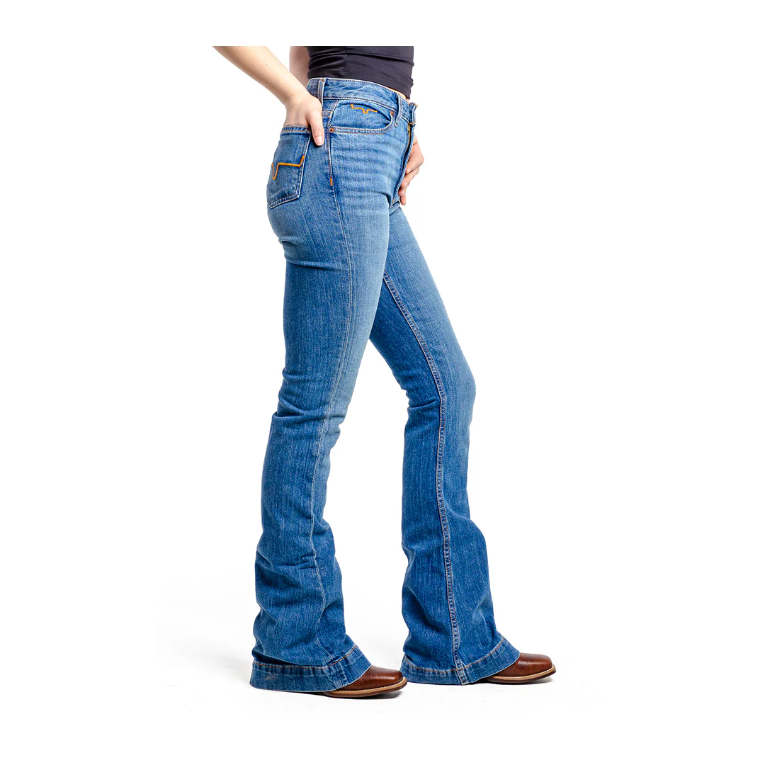 Kimes Ranch Women’s Jennifer Trouser Mid Wash Jean - Image 3