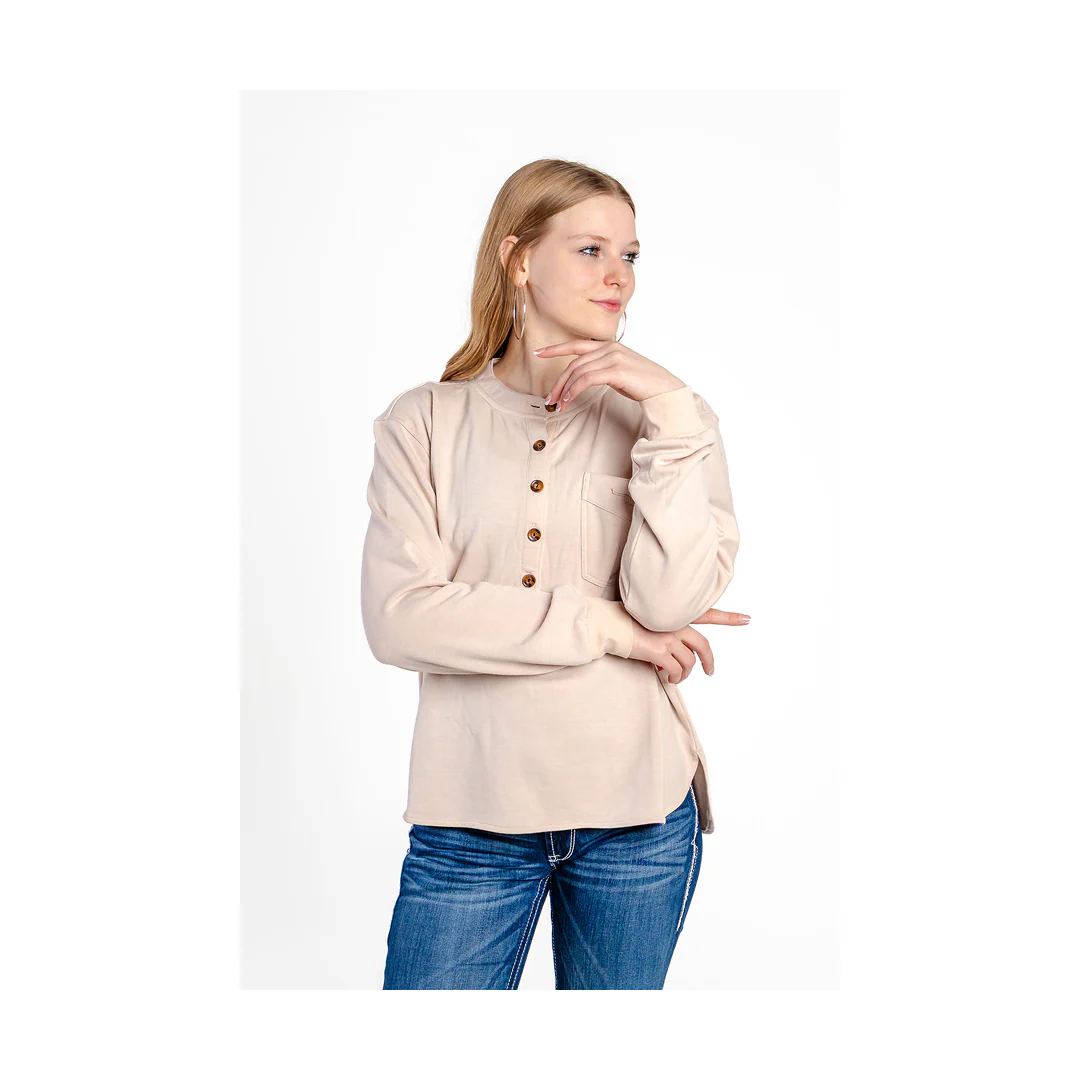 Kimes Ranch Women's Elouise Henley Long Sleeve Shirt