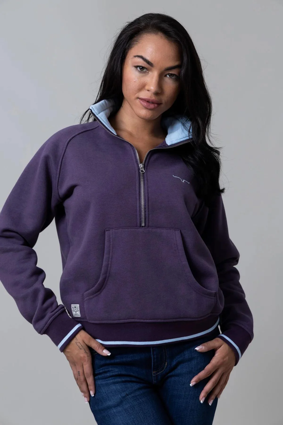 Kimes Ranch Women's Malta Cropped Quarter Zip Sweatshirt