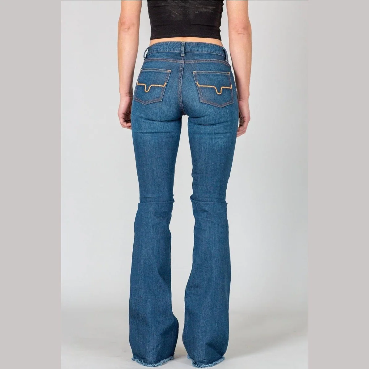 Kimes Ranch Women’s Jeans Raw Hem Flare Lola - Image 2