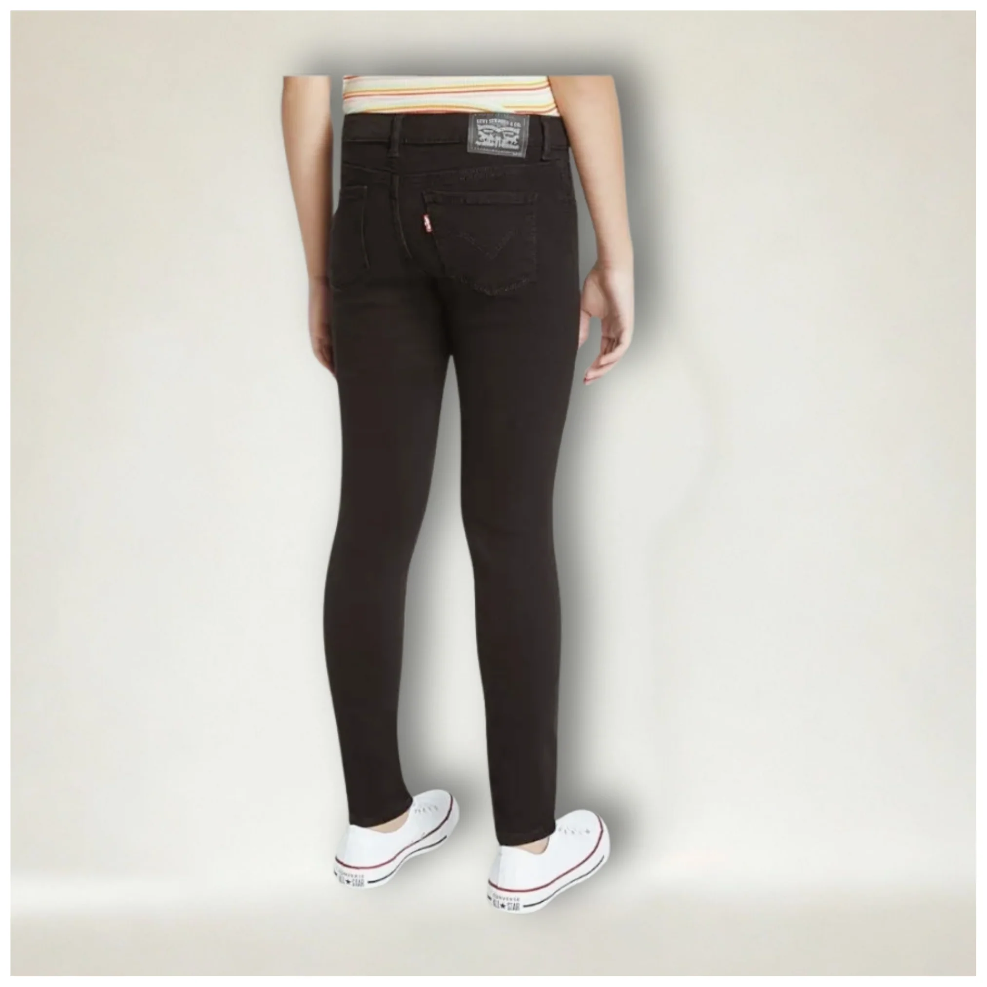 Levi’s Girl's Denim Legging Jean - Black - Image 3
