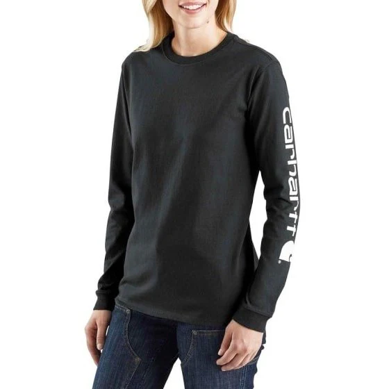 Carhartt Women’s T-Shirt Heavyweight Long Sleeve Loose Fit Graphic