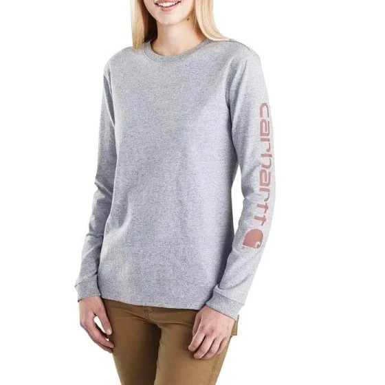 Carhartt Women’s T-Shirt Heavyweight Long Sleeve Loose Fit Graphic - Image 2