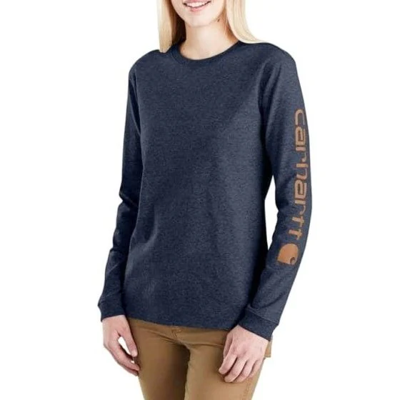 Carhartt Women’s T-Shirt Heavyweight Long Sleeve Loose Fit Graphic - Image 3