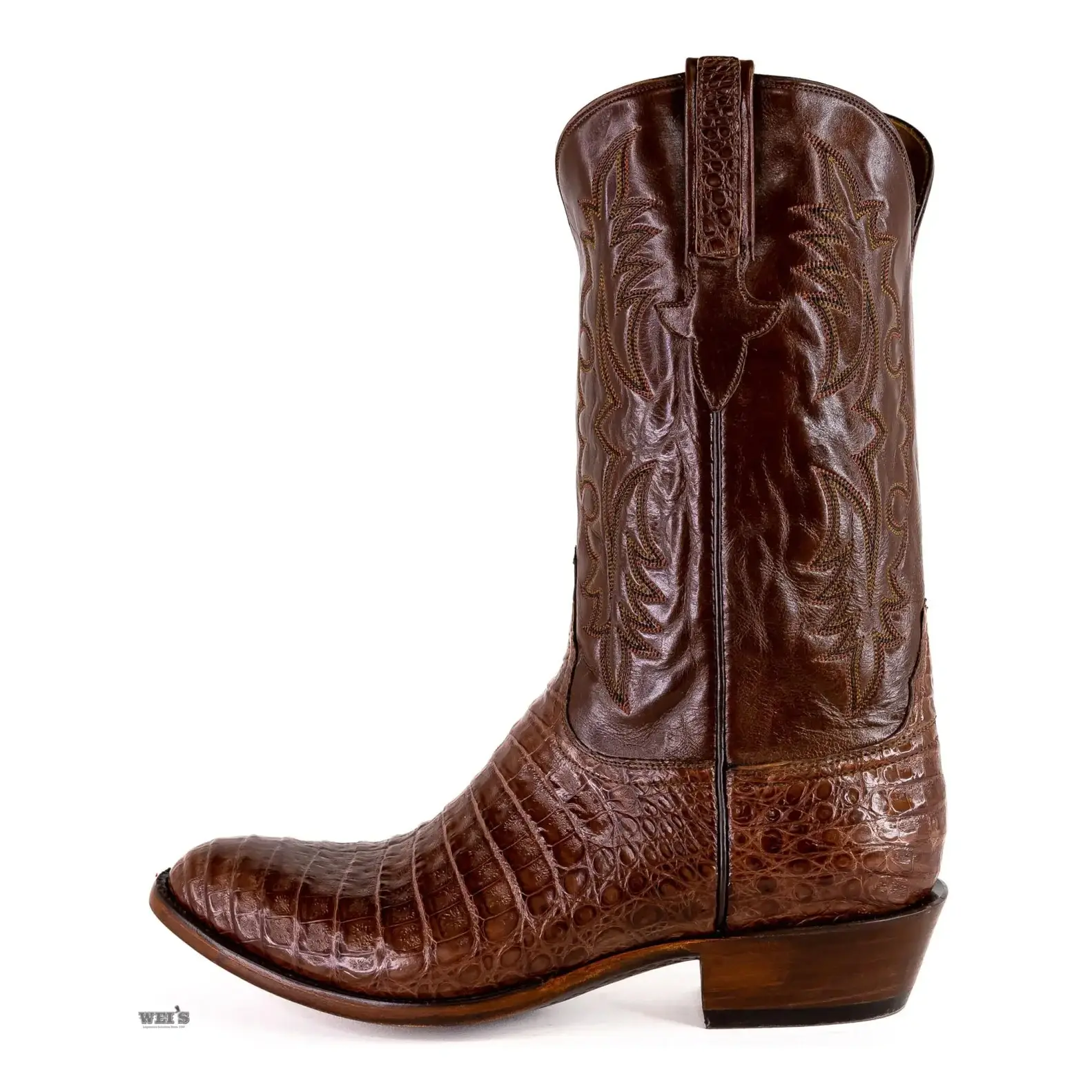 Lucchese Men's Cowboy Boots 13" Exotic Caiman - Image 4