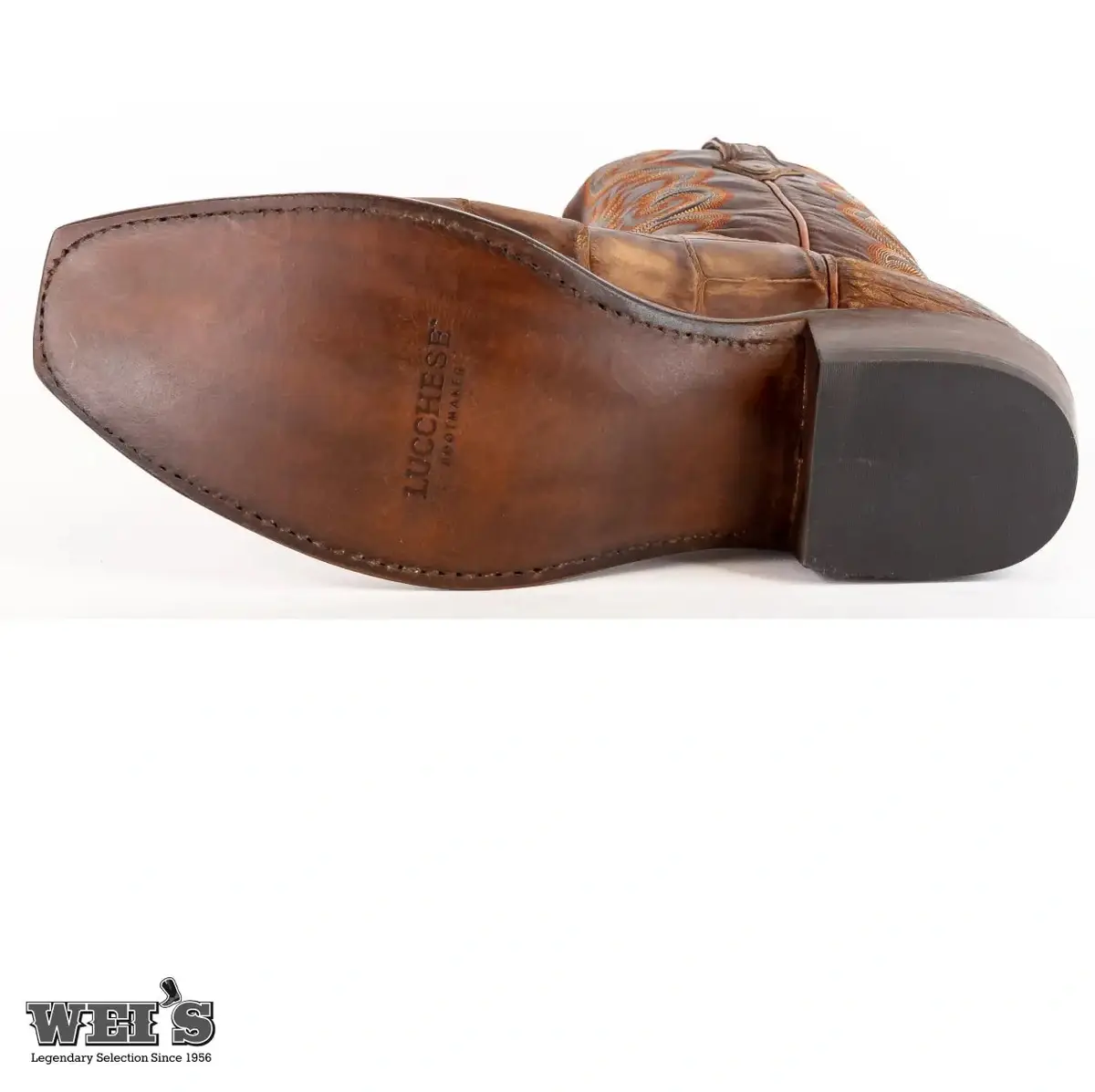 Lucchese Men's Cowboy Boots 14" Exotic Giant Gator Western Square Toe - Image 5