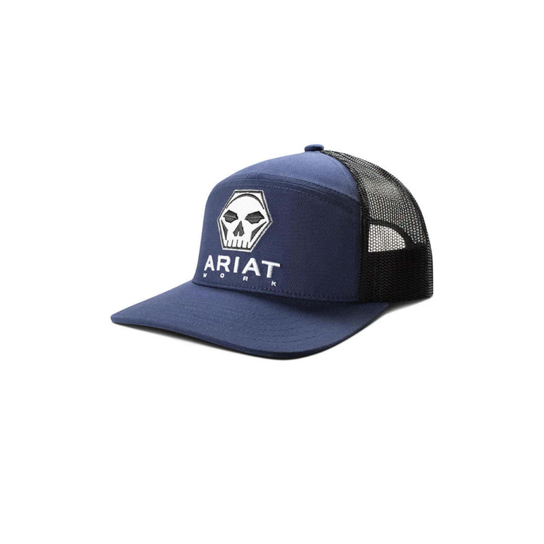 M&F Ariat Hex Bit Snap Back Cap in Navy