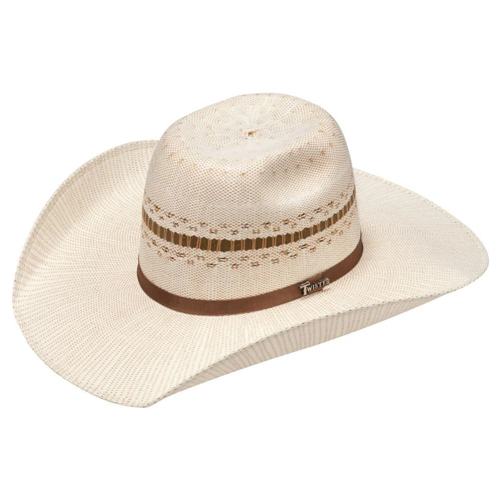 M&F Twister Bangora Unisex Straw Hat