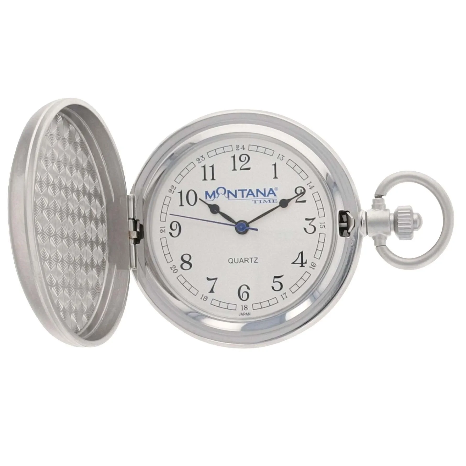 Montana Silver Engraved Silver, Small Silver Inlay, Pocket Watch - Image 2