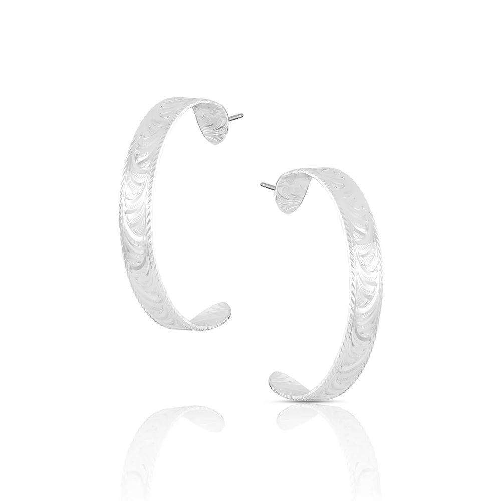 Montana Silver Olivia's Reins Hoop Earrings