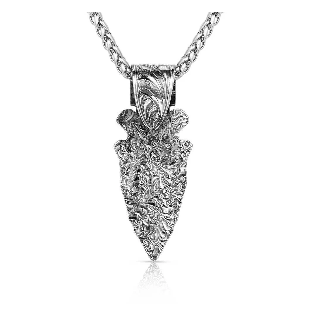 Montana Silversmiths Men's Old West Arrowhead Necklace - Image 2