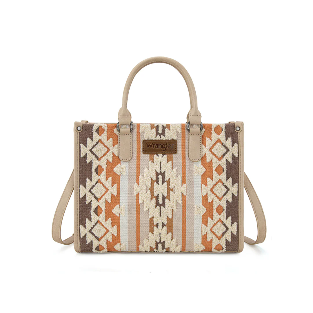 Montana West Sherpa Aztec Canvas Tote/Crossbody Purse