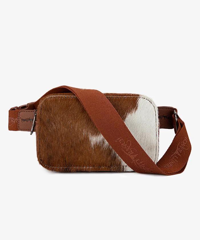 Montana West Trinity Ranch Hair-On Cowhide Fanny Pack