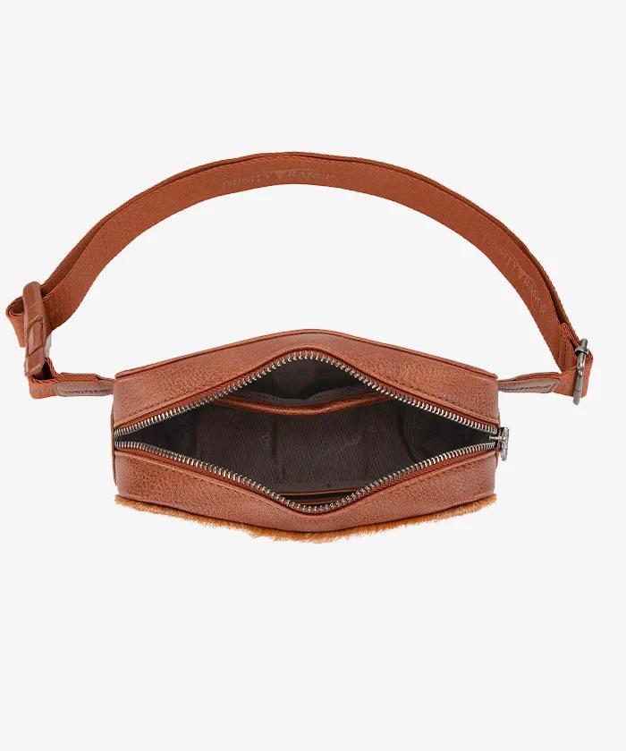 Montana West Trinity Ranch Hair-On Cowhide Fanny Pack - Image 3