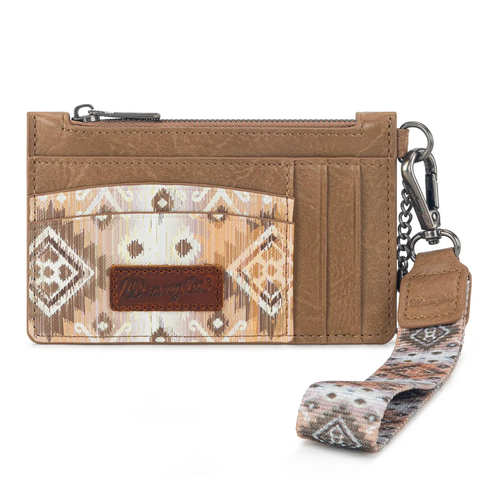 Montana West Wrangler Aztec Print Key Chain Wristlet Card Wallet