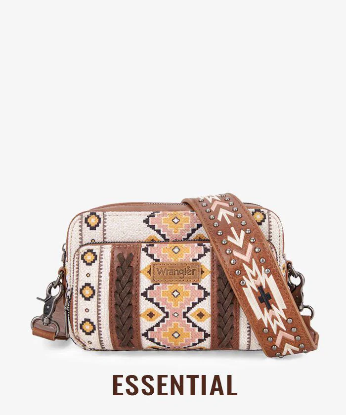 Montana West Wrangler Aztec Printed Crossbody Purse - Image 2