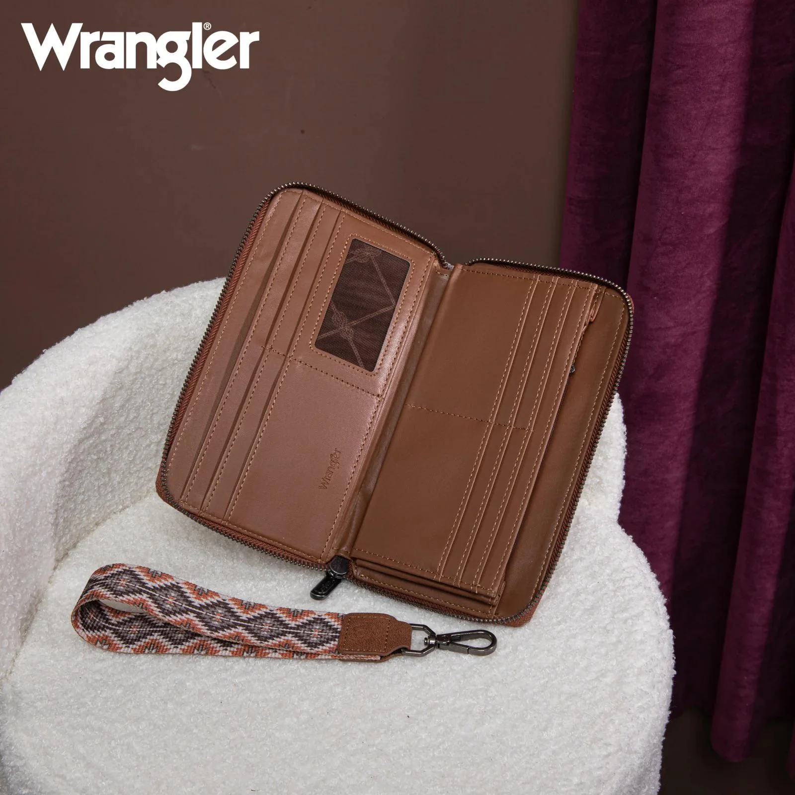 Montana West Wrangler Southwestern Art Print Wallet - Image 3