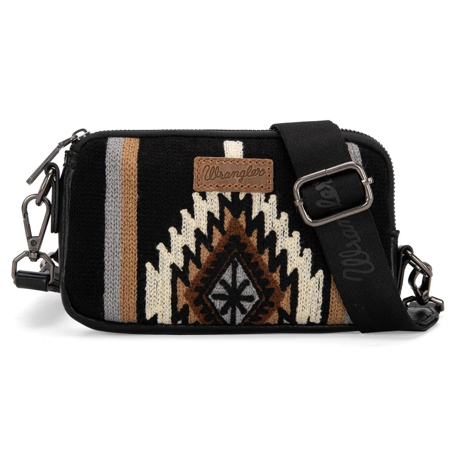 Montana West Wrangler Southwestern Knitted Mini Crossbody/Wallet - Image 6