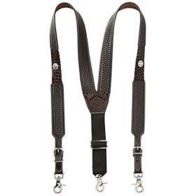 Nocona Men's Western Leather Suspenders