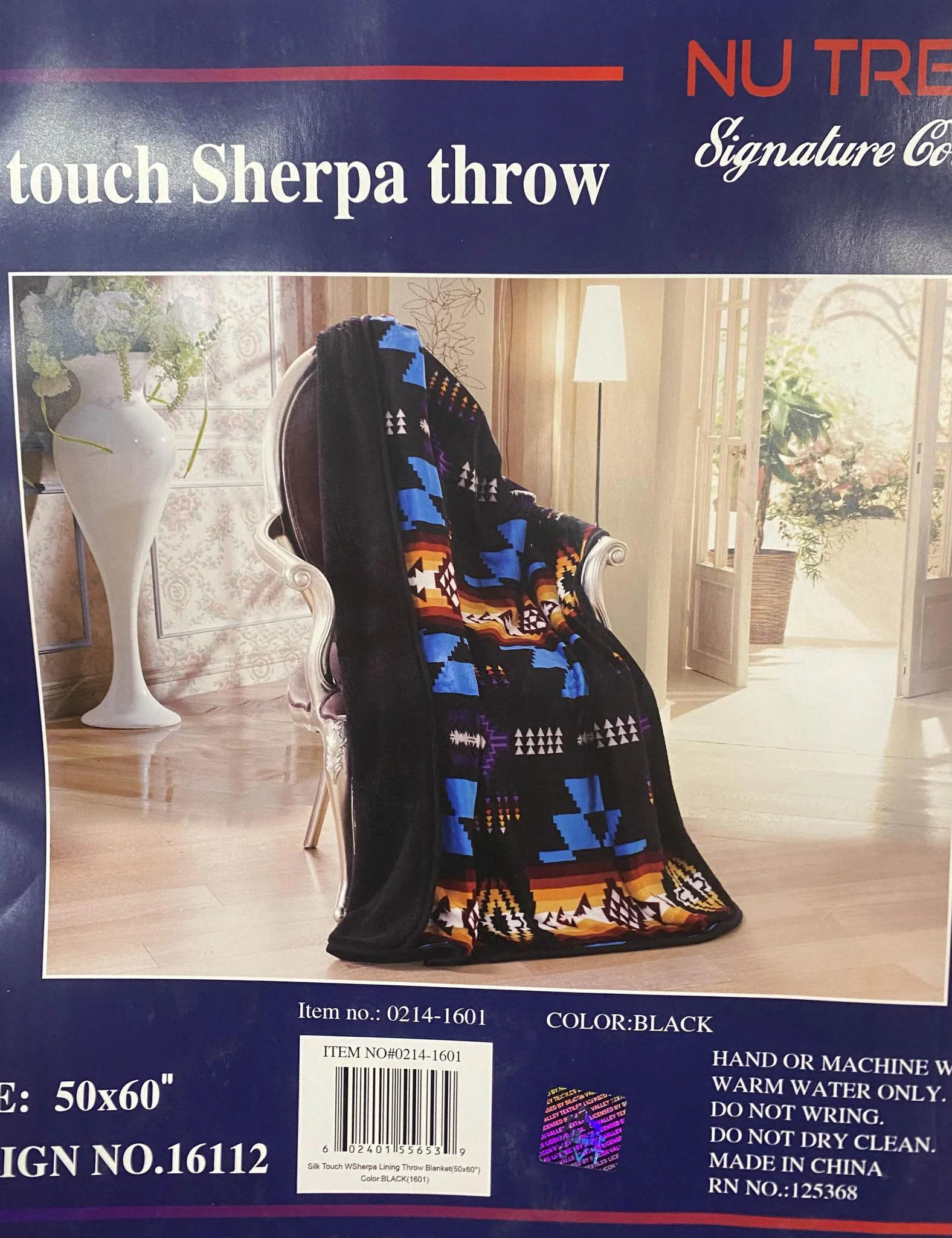Nu Trendz Silk Touch Sherpa Throw