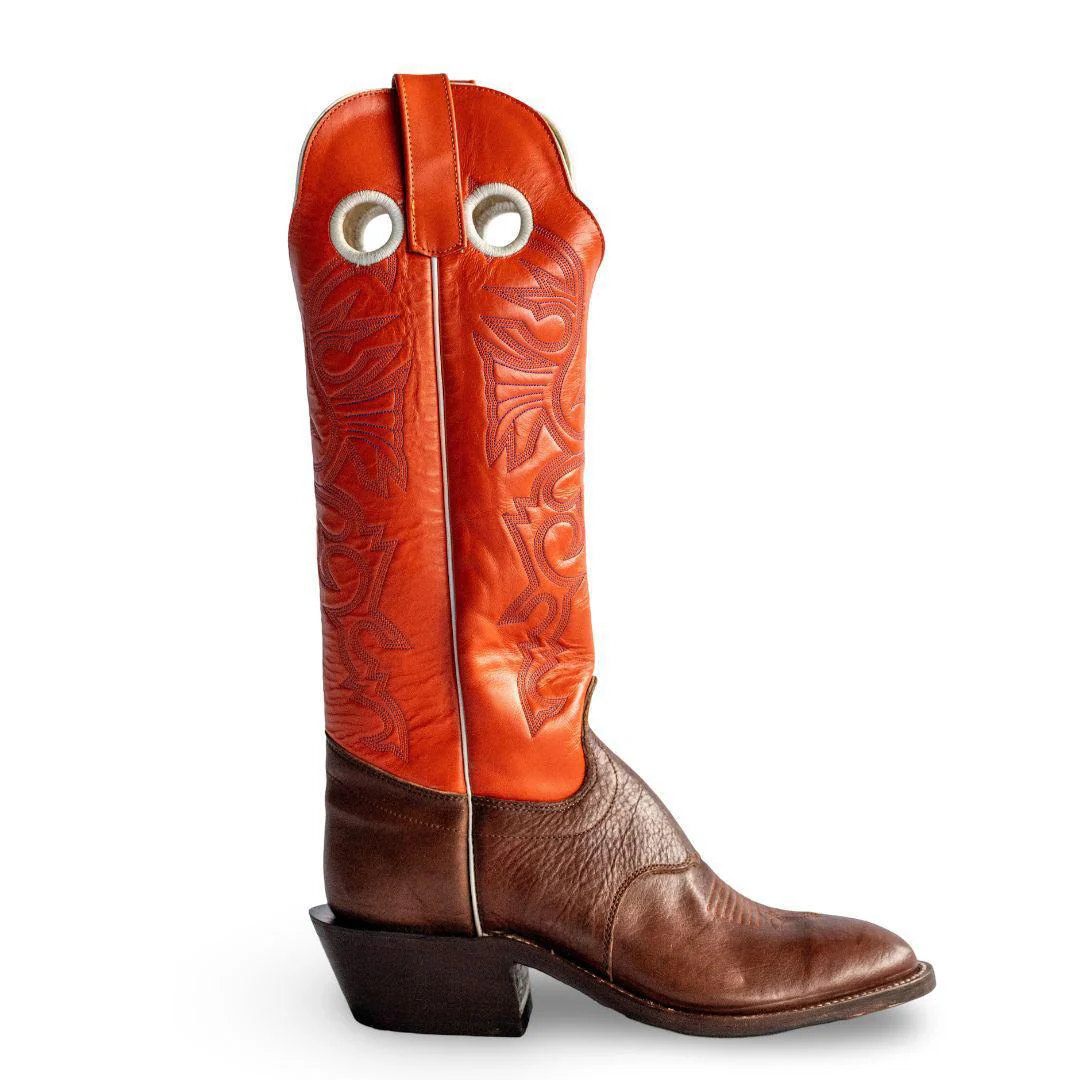 Olathe Men's Cowboy Boot 16" Tall - Tangerine Glove - Image 4