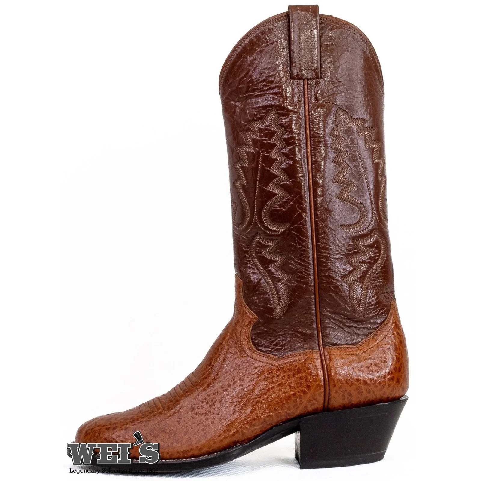 Panhandle Slim/Sanders Men's Cowboy Boots 13" Bull Cowboy Heel R Toe - Image 2