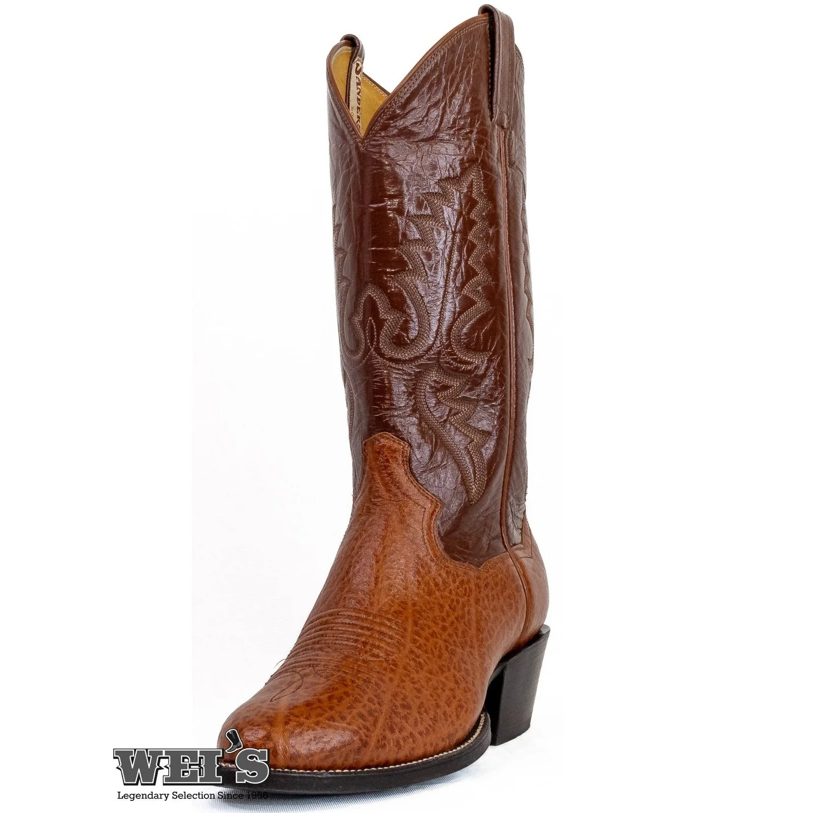 Panhandle Slim/Sanders Men's Cowboy Boots 13" Bull Cowboy Heel R Toe - Image 3