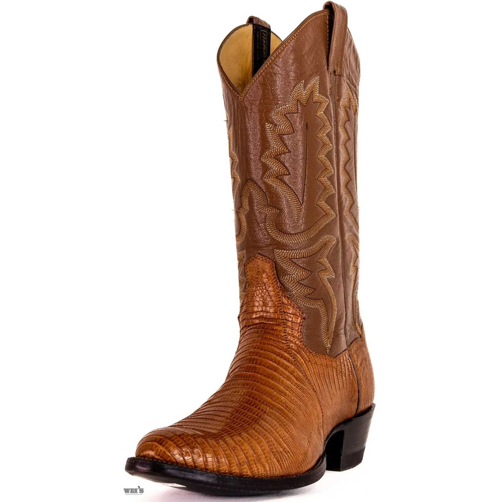 Panhandle Slim Men's Cowboy Boots 14" Exotic Lizard Cowboy Heel R Toe 7-LIZARD - Image 2