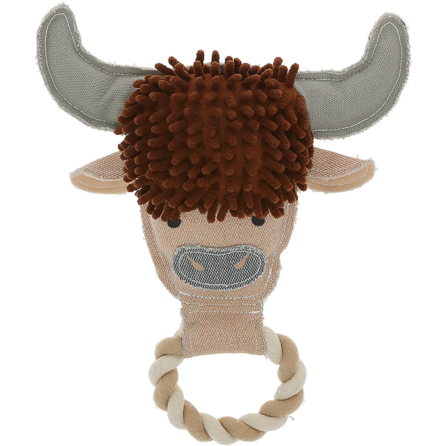 Pavilion Herd - 10.25" Canvas Dog Toy On Rope