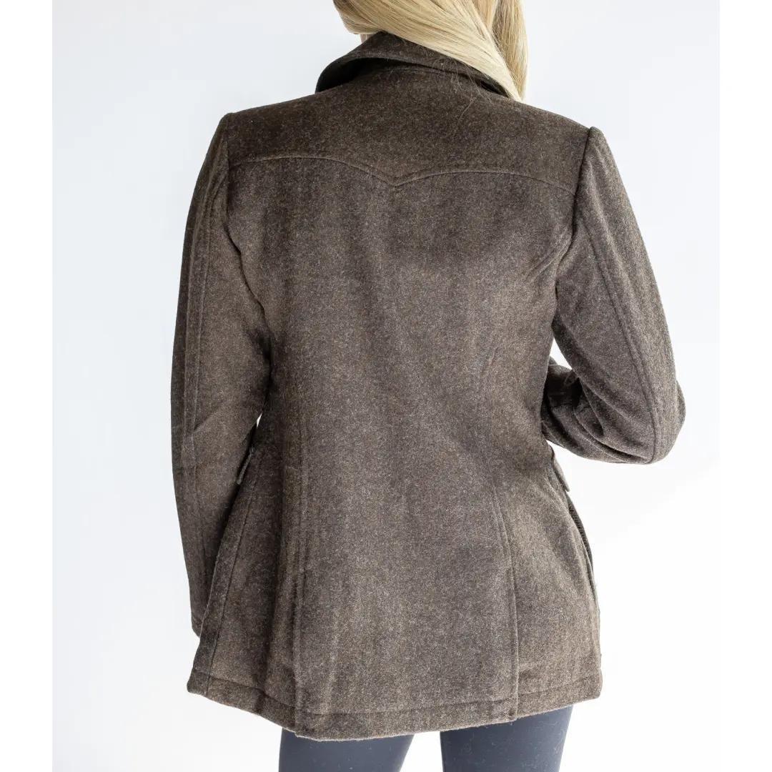 Powder River Women's Brown Wool Coat - Image 3
