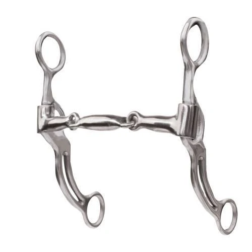 Professional's Choice 7" Swept Back Double Bar - Three Piece Snaffle