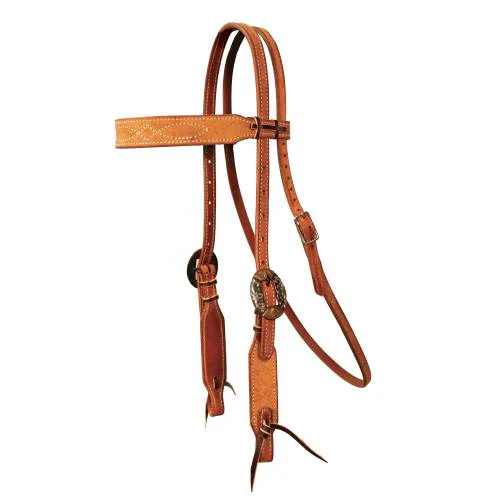 Professional's Choice Natural Roughout Gunslinger 5/8" Browband Headstall