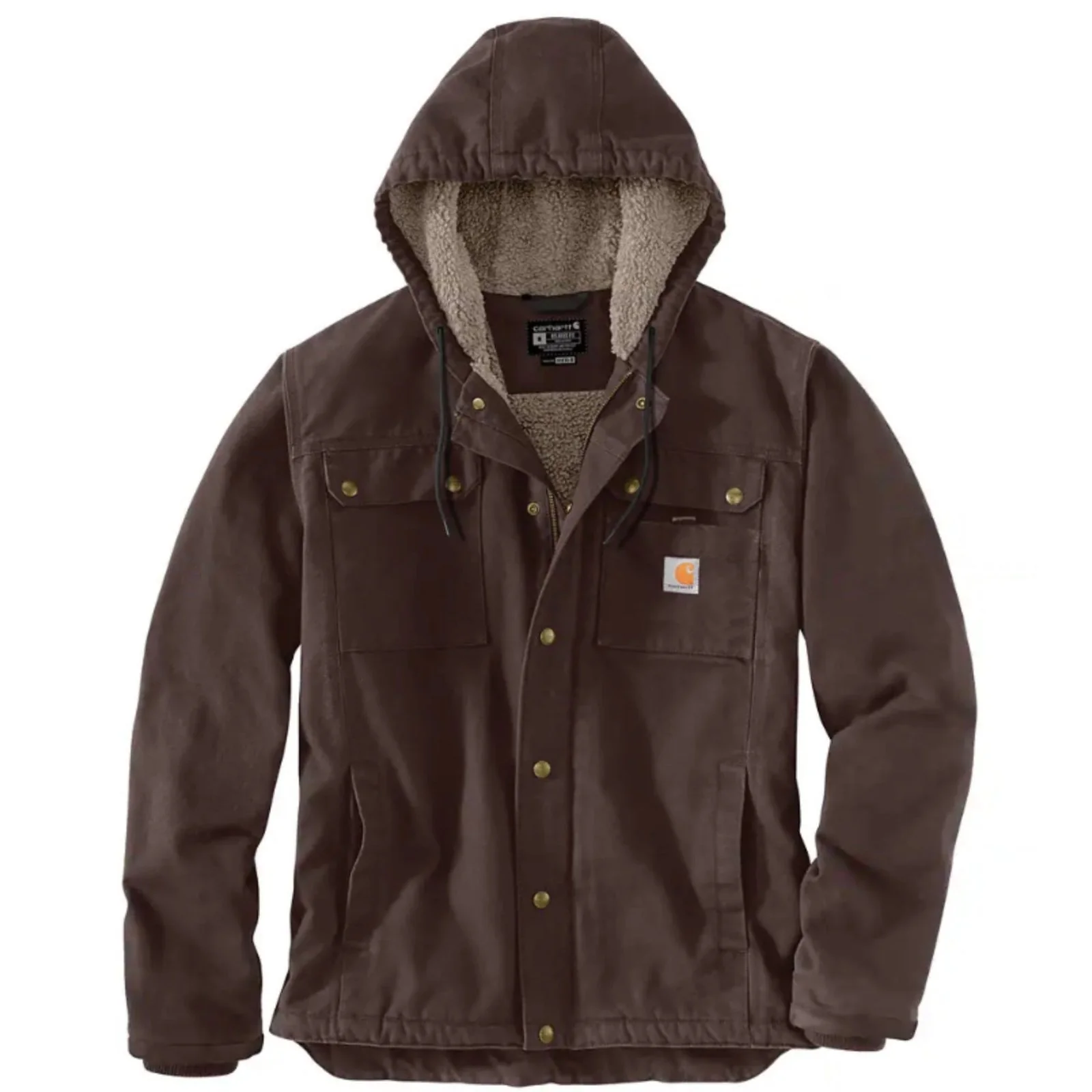 Carhartt Men’s Jacket Relaxed Fit Sherpa-Lined Washed Duck - Image 33