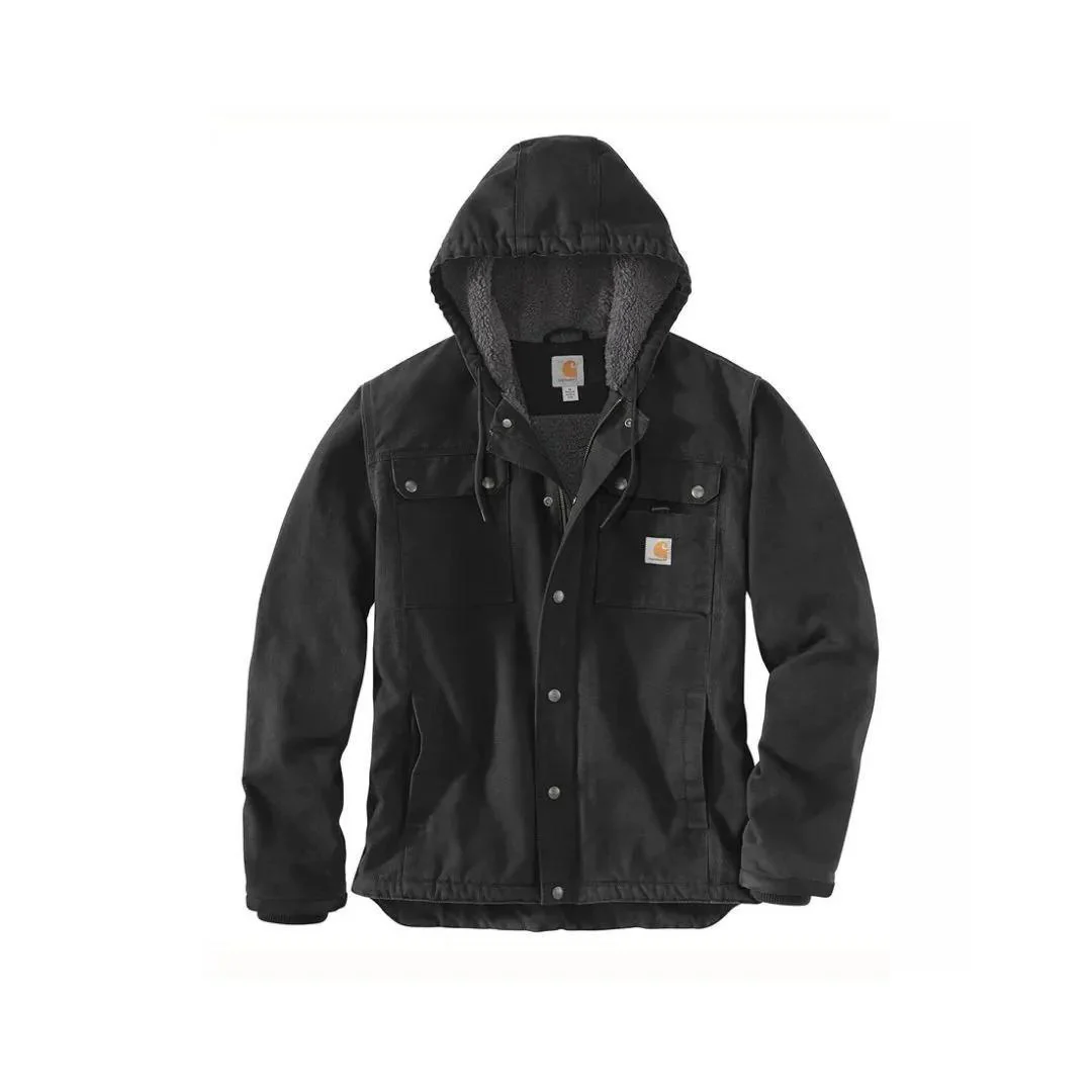 Carhartt Men’s Jacket Relaxed Fit Sherpa-Lined Washed Duck - Image 5