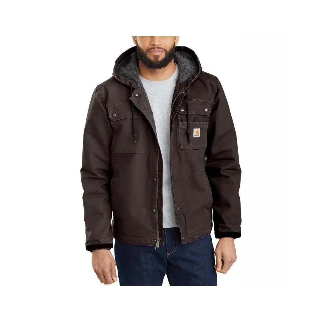 Carhartt Men’s Jacket Relaxed Fit Sherpa-Lined Washed Duck - Image 6