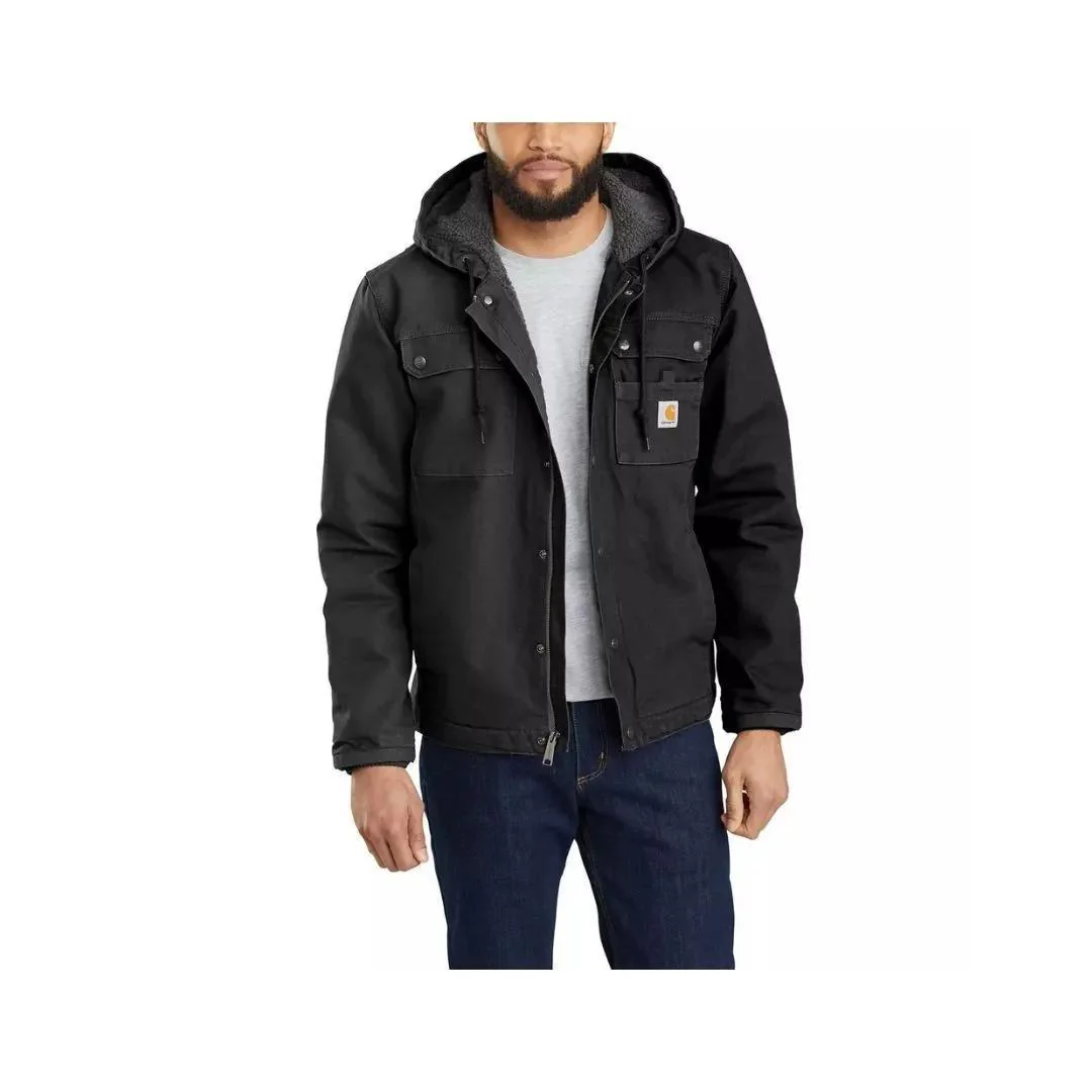 Carhartt Men’s Jacket Relaxed Fit Sherpa-Lined Washed Duck - Image 9