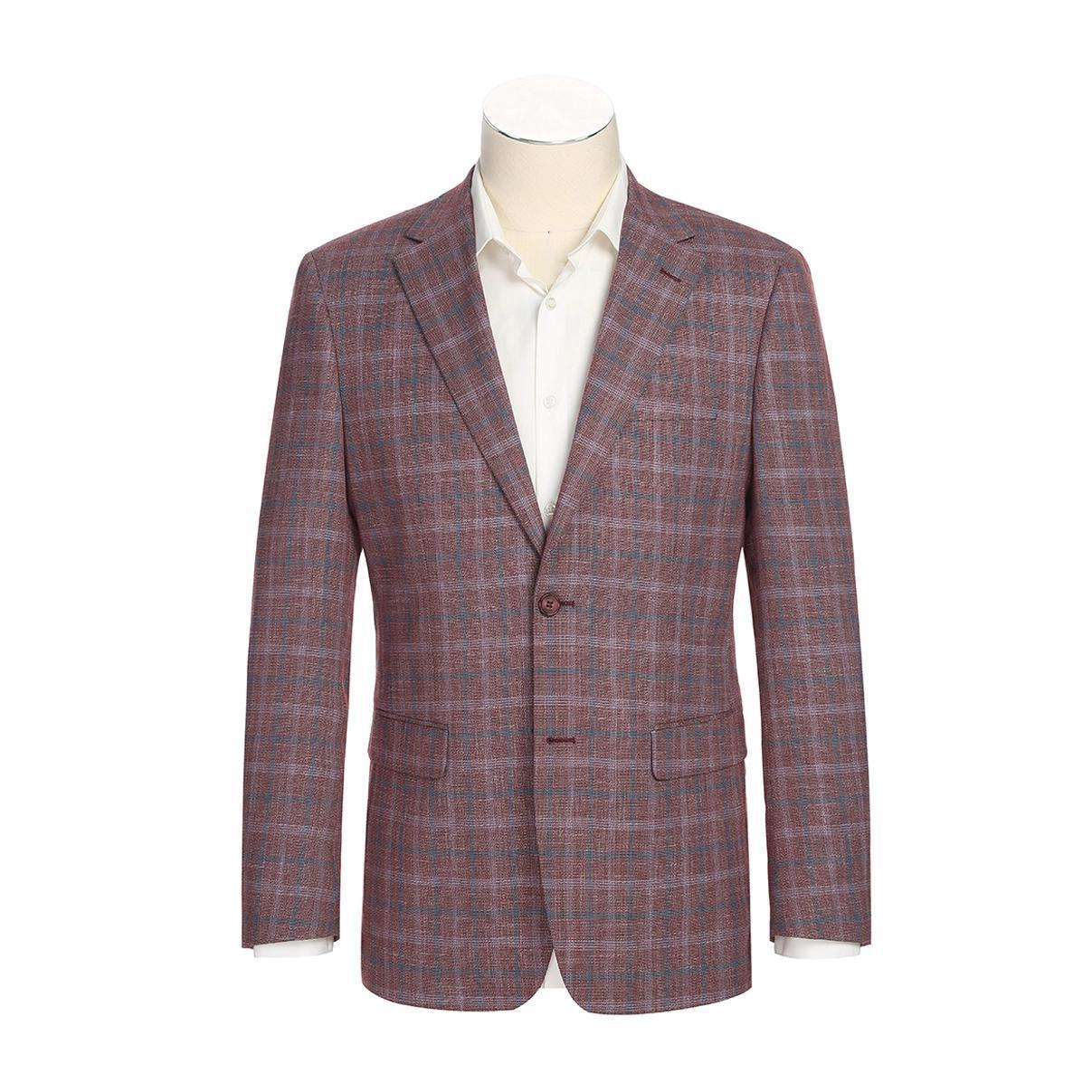 Renoir Men's Red Plaid Sycamore Blazer