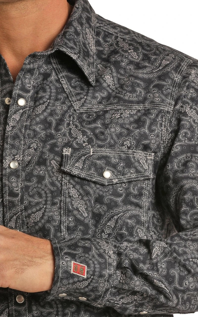 Rock & Roll Men's Work Shirt Flame Resistant - Image 5