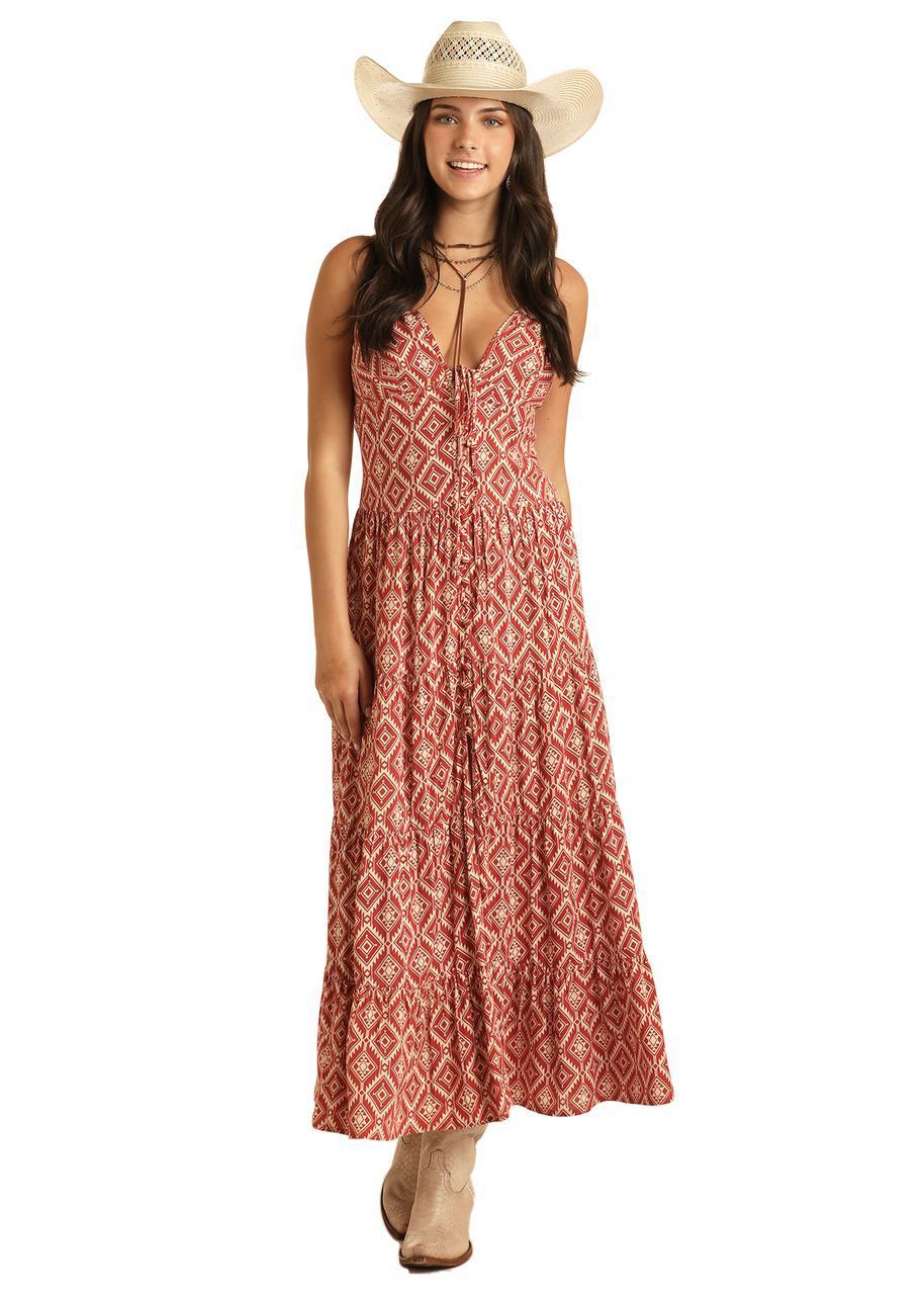 Rock & Roll Women's Aztec Print Dress