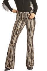 Rock & Roll Women's High Rise Extra Stretch Reversible Flare Jeans