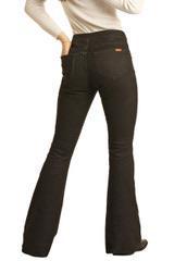 Rock & Roll Women's High Rise Extra Stretch Reversible Flare Jeans - Image 3