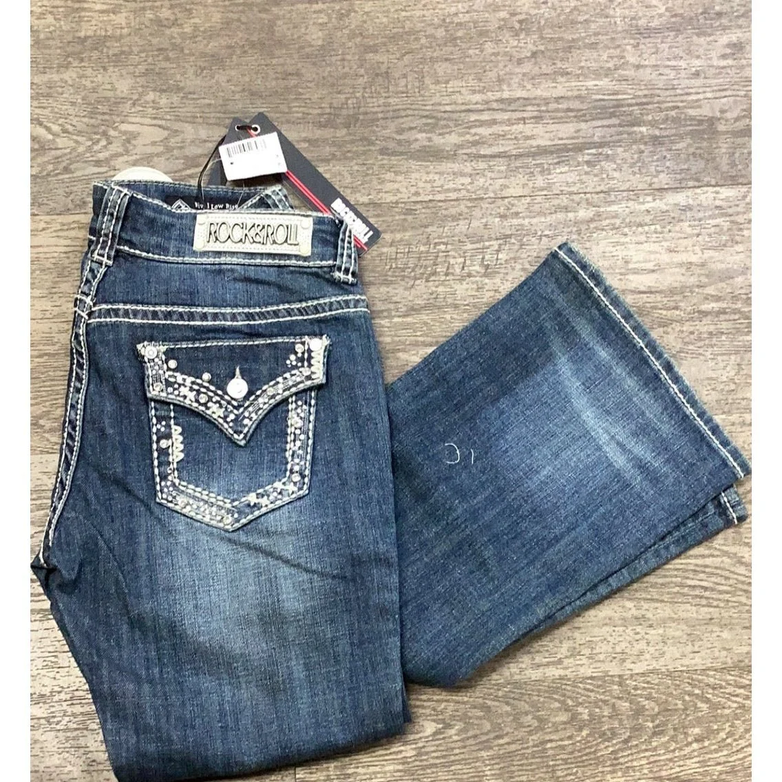 Rock & Roll Women’s Jeans Low Rise Stretch Boot Cut