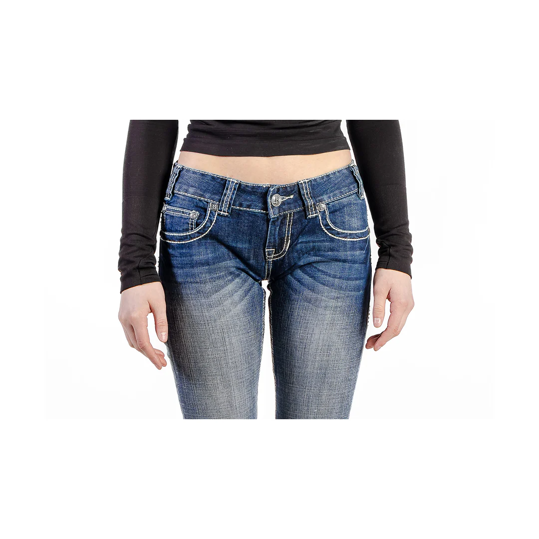 Rock & Roll Women’s Jeans Low Rise Treated Boot Cut - Image 4