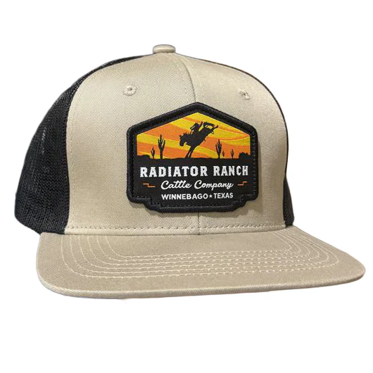 Rodeo Time Khaki Cattle Company Patch Meshback