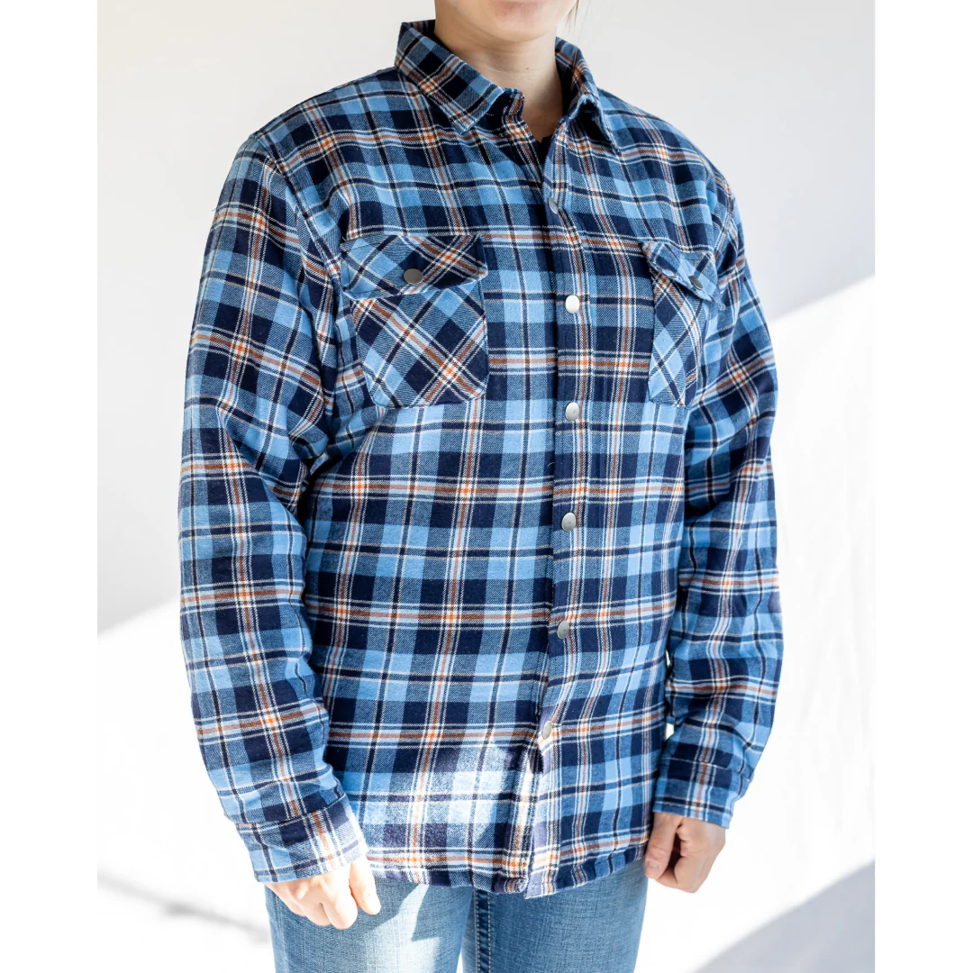 Roper Boy's Sherpa Lined Plaid Jacket - Image 4