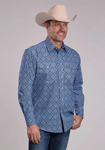 Roper Men's Amarilo Snap Sky Medallion - Image 2
