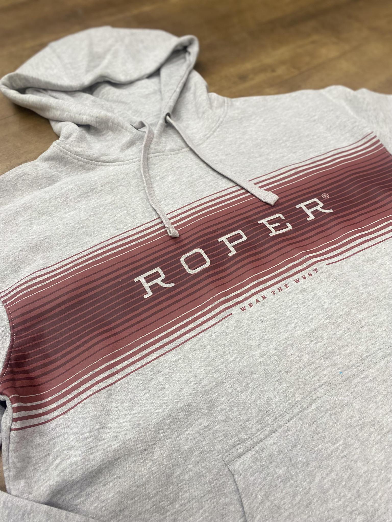 Roper Men's Heather Grey Hoodie - Image 2