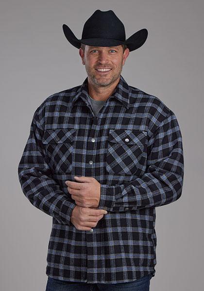 Roper Men's Sherpa Lined Plaid Jacket - Image 8