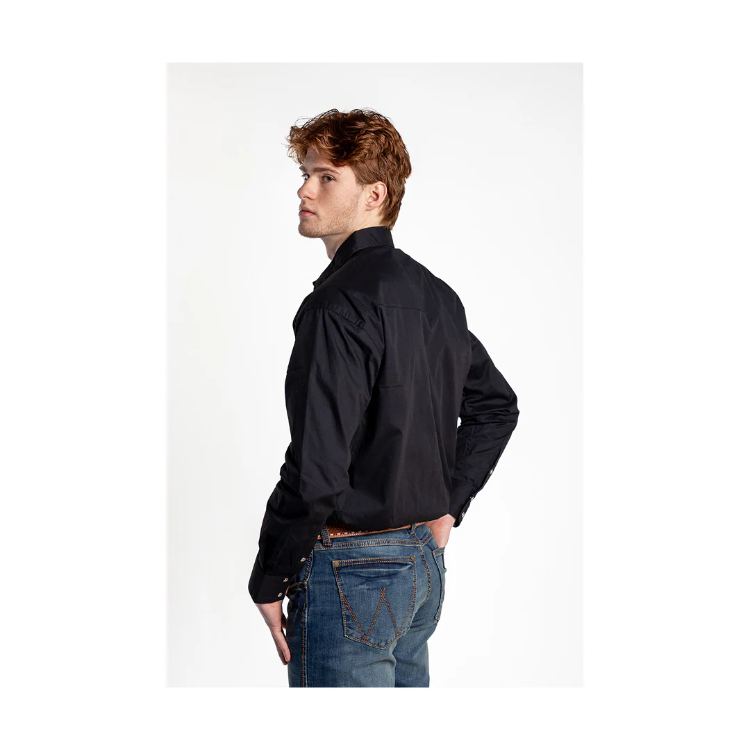 Roper Men's Solid Poplin Back Yoke Snap Shirt - Image 2
